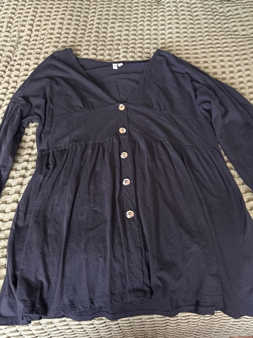 ASOS Black Crew Neck Top